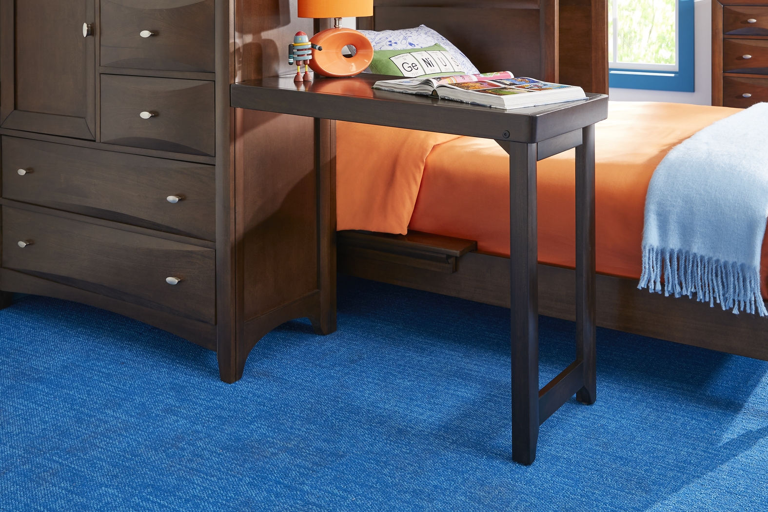 Kids Ivy League 2.0 Walnut Desk Attachment - Thumbnail - Image 1