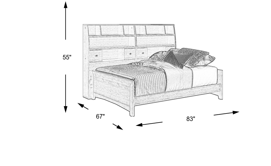 Dimension Image. Please refer to the Dimension Tab on this page for dimension details.