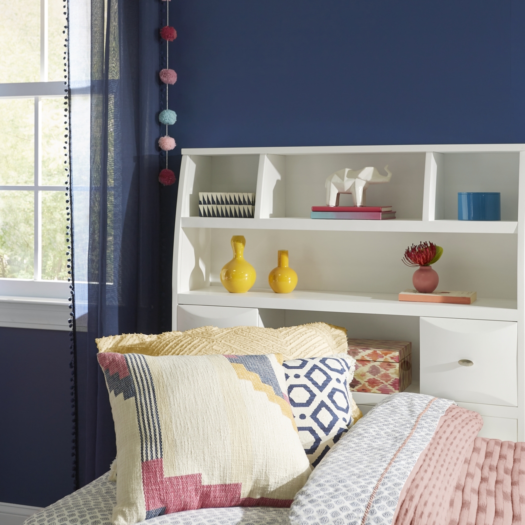 Kids Ivy League 2.0 White 5 Pc Full Bookcase Wall Bed - Thumbnail - Image 3