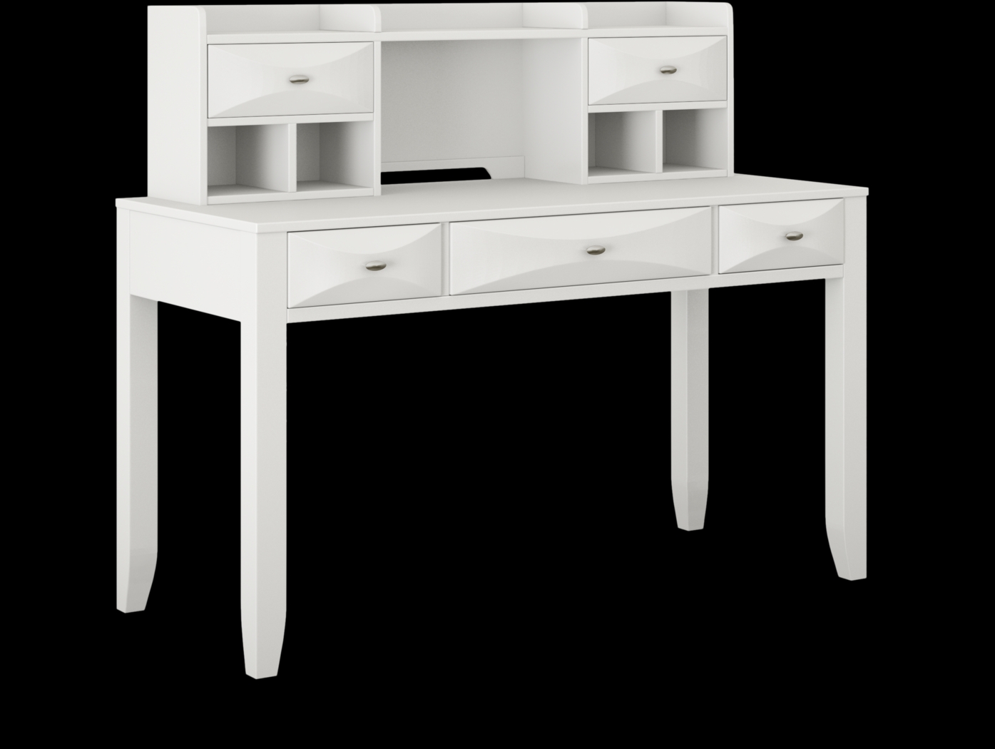 Kids Ivy League 2.0 White Desk and Hutch - Thumbnail - Image 2