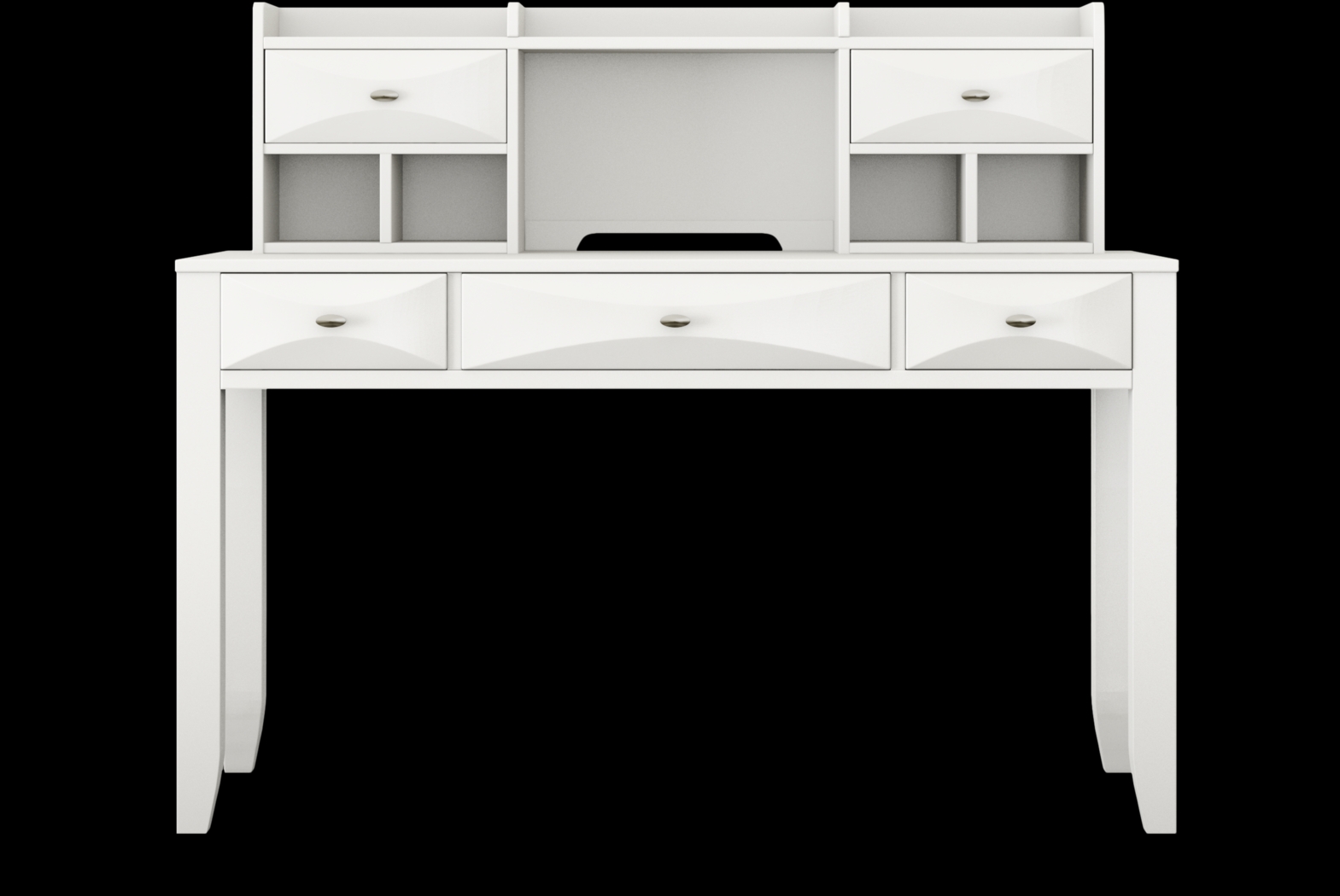 Kids Ivy League 2.0 White Desk and Hutch - Thumbnail - Image 1