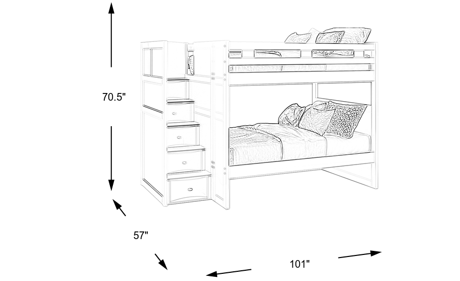Dimension Image. Please refer to the Dimension Tab on this page for dimension details.