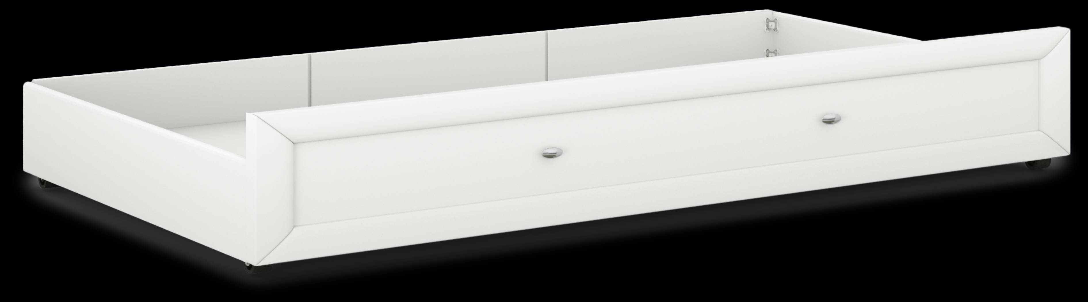 Kids Ivy League 2.0 White Twin Storage Trundle - Thumbnail - Image 2