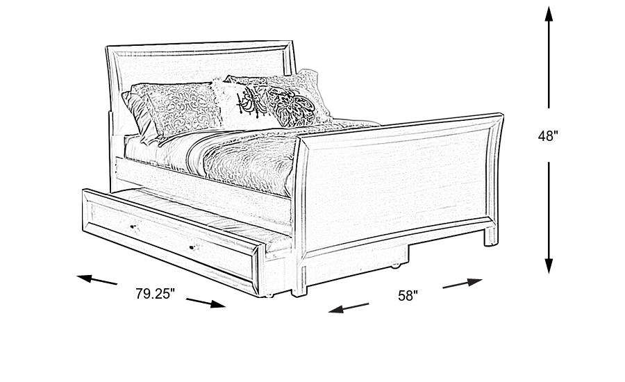 Dimension Image. Please refer to the Dimension Tab on this page for dimension details.
