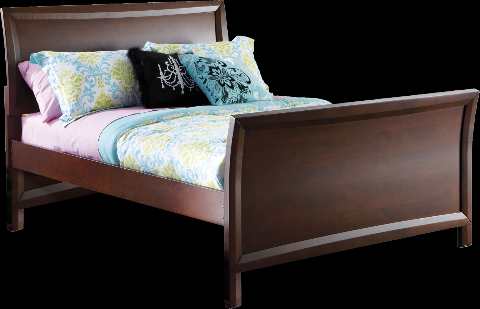 Kids Ivy League Cherry 5 Pc Full Sleigh Bedroom - Thumbnail - Image 2