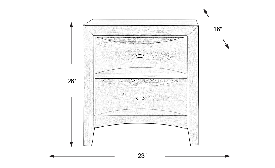 Dimension Image. Please refer to the Dimension Tab on this page for dimension details.