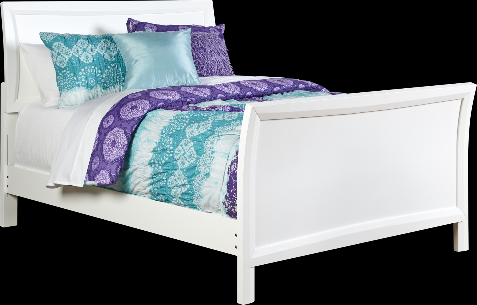 Kids Ivy League White 5 Pc Full Sleigh Bedroom - Thumbnail - Image 2