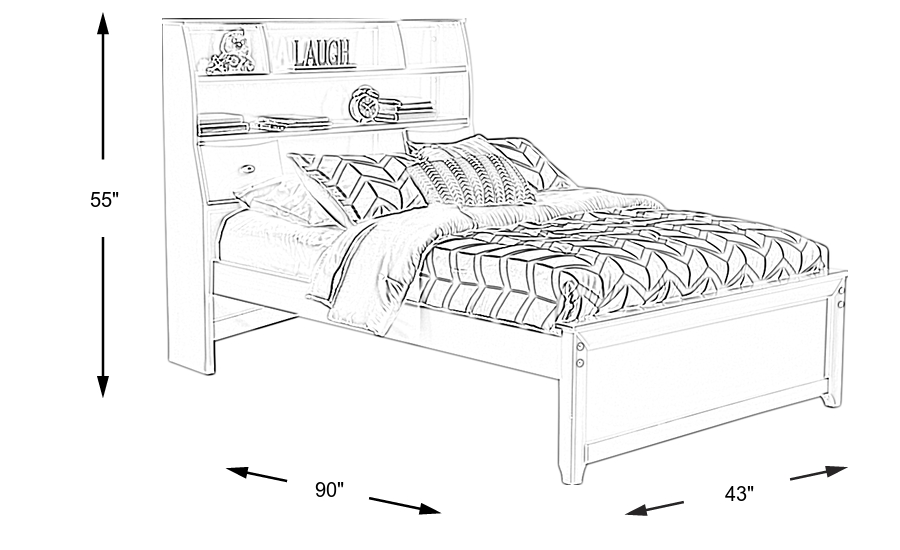 Dimension Image. Please refer to the Dimension Tab on this page for dimension details.