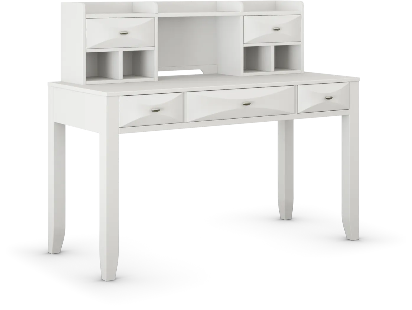 Kids Ivy League White Desk and Hutch - Thumbnail - Image 2