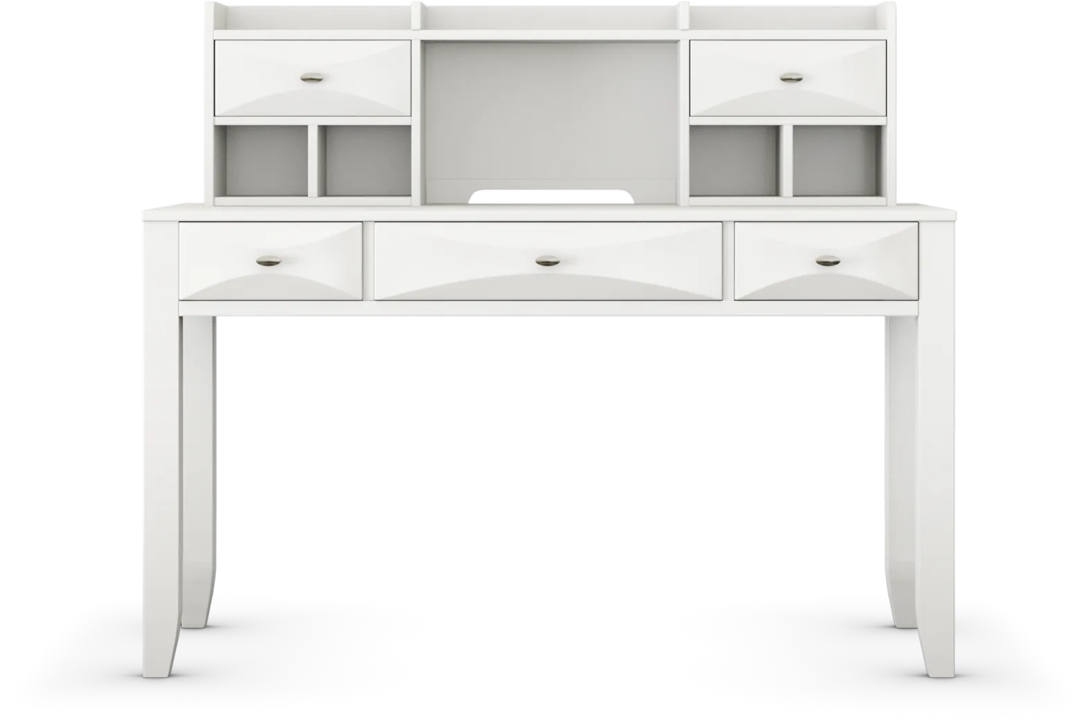 Kids Ivy League White Desk and Hutch - Thumbnail - Image 1