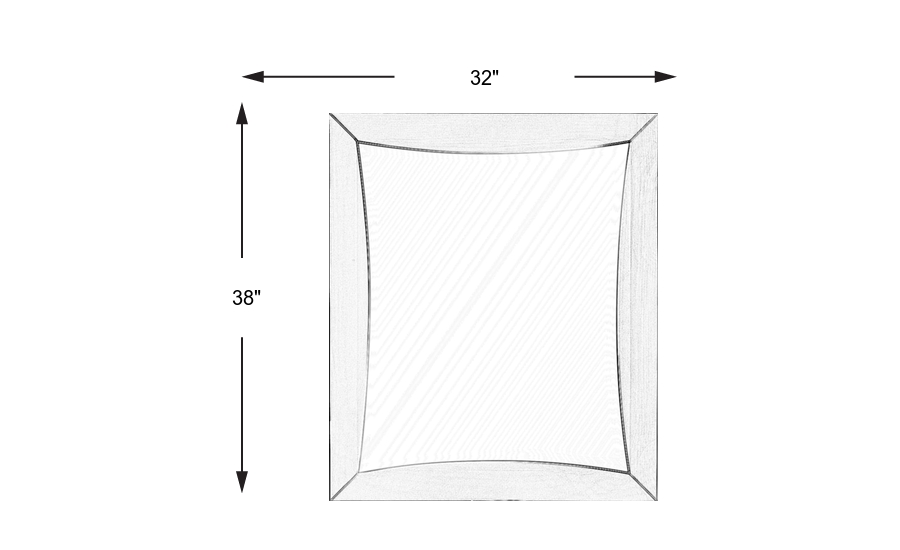 Dimension Image. Please refer to the Dimension Tab on this page for dimension details.