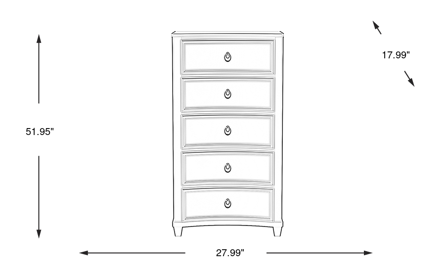 Dimension Image. Please refer to the Dimension Tab on this page for dimension details.