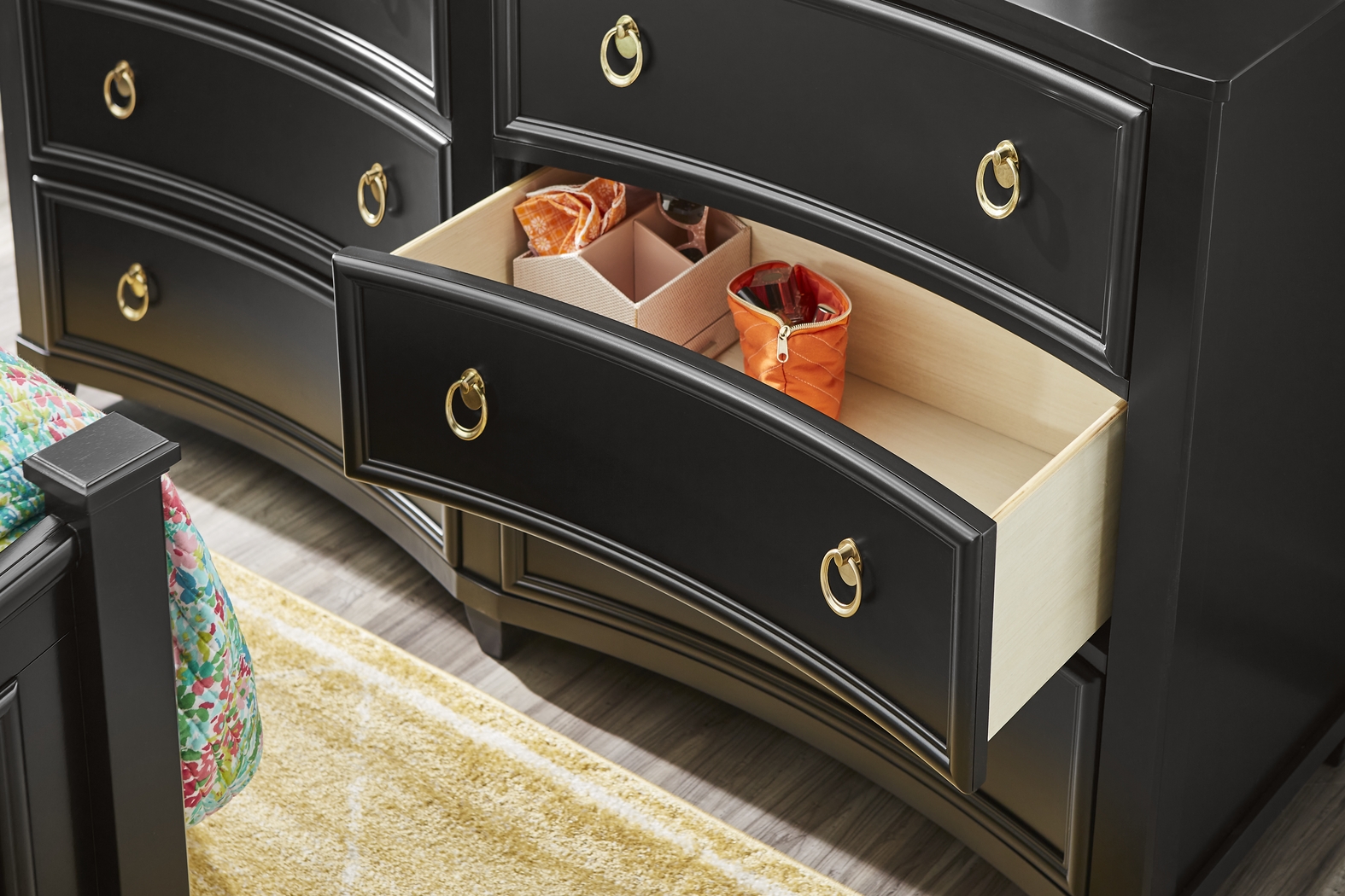 Kids Jaclyn Lane Black Twin Panel Bedroom - Thumbnail - Image 6