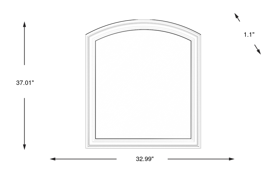 Dimension Image. Please refer to the Dimension Tab on this page for dimension details.