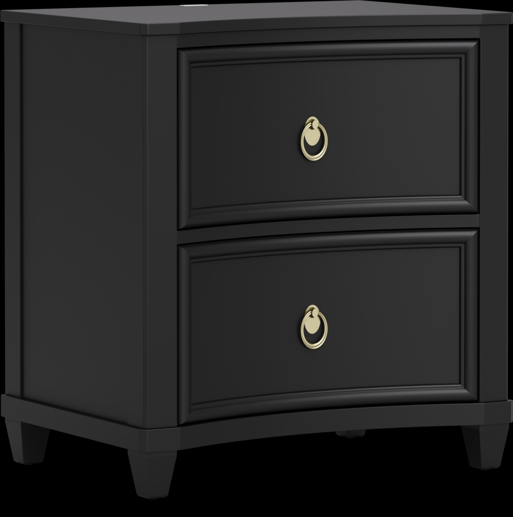 Kids Jaclyn Lane Black Nightstand - Thumbnail - Image 2