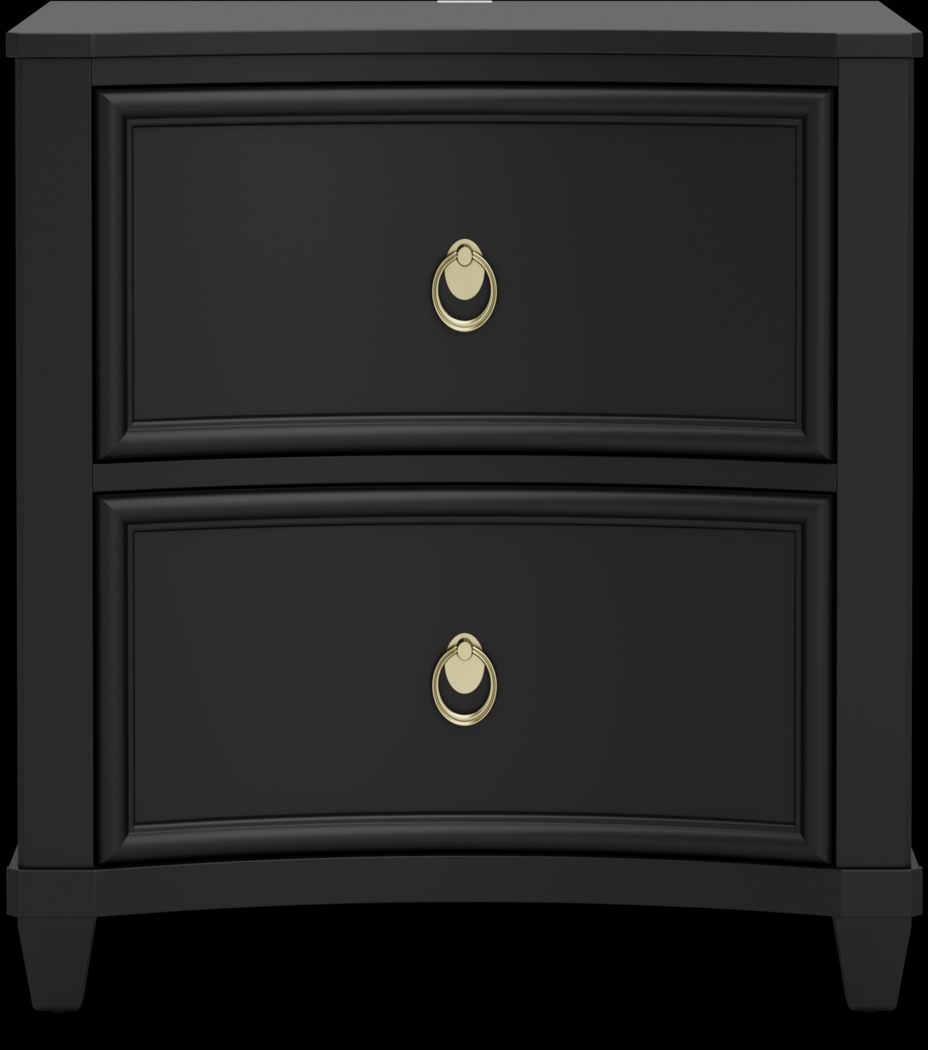 Kids Jaclyn Lane Black Nightstand - Thumbnail - Image 1