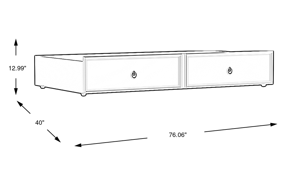 Dimension Image. Please refer to the Dimension Tab on this page for dimension details.