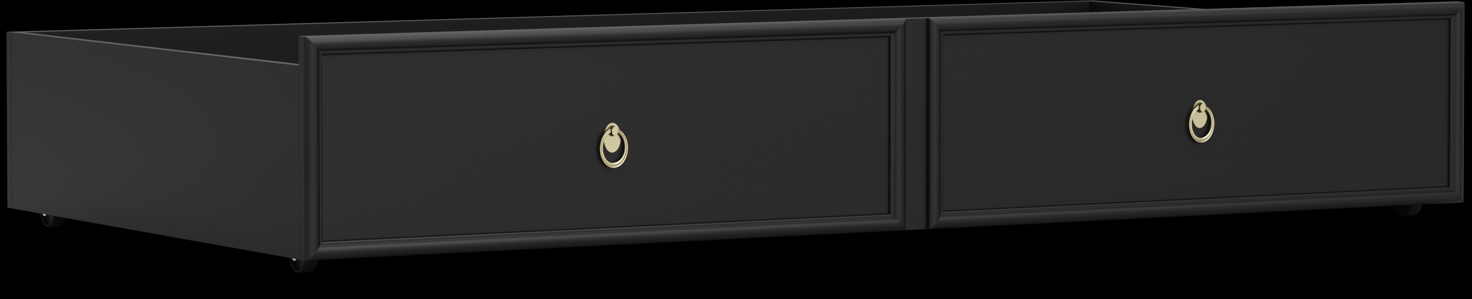 Kids Jaclyn Lane Black Twin Storage Trundle - Thumbnail - Image 1