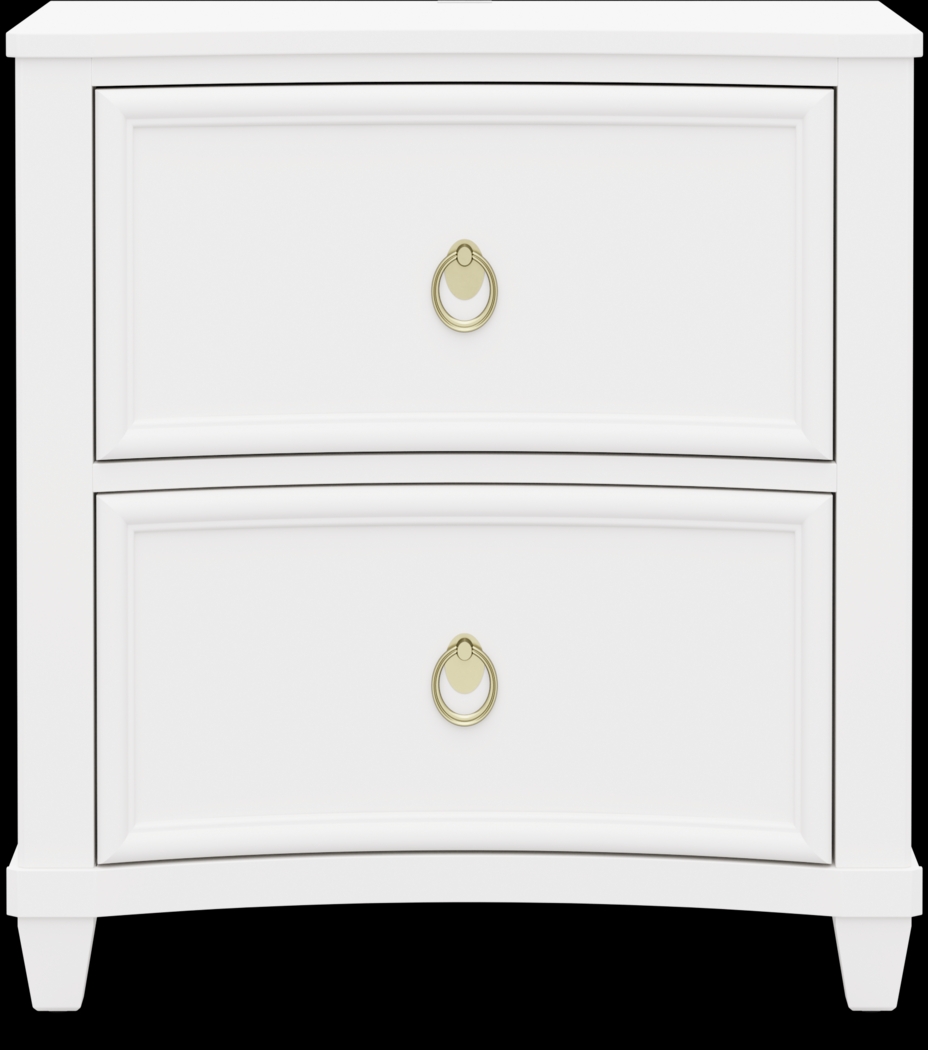 Kids Jaclyn Lane White Nightstand - Thumbnail - Image 1