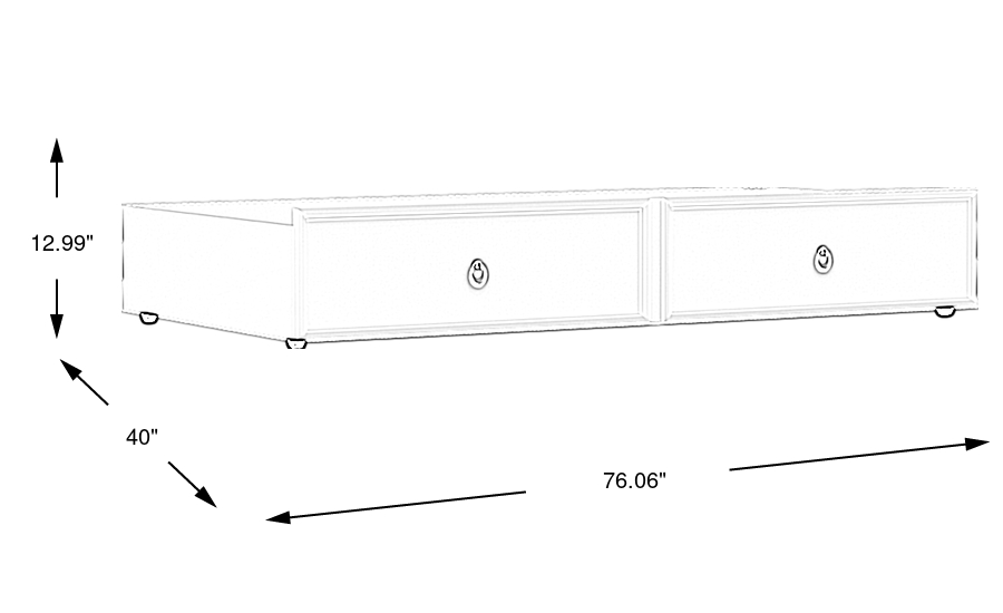 Dimension Image. Please refer to the Dimension Tab on this page for dimension details.