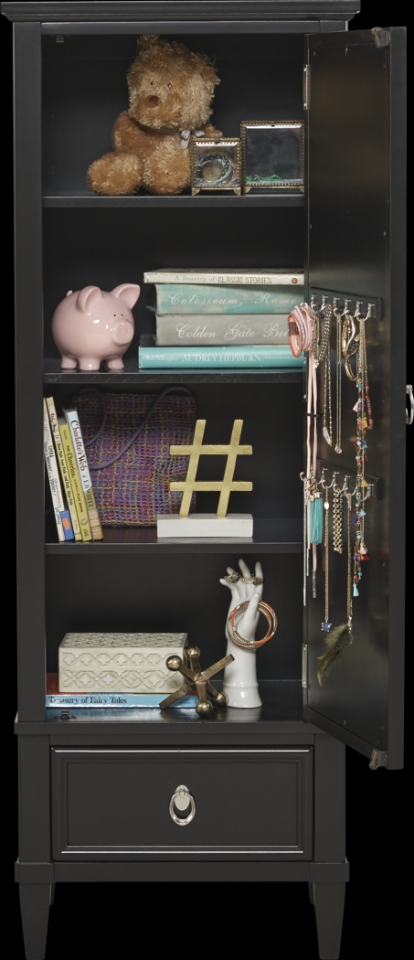 Kids Jaclyn Place Black Mirrored Door Chest - Thumbnail - Image 2