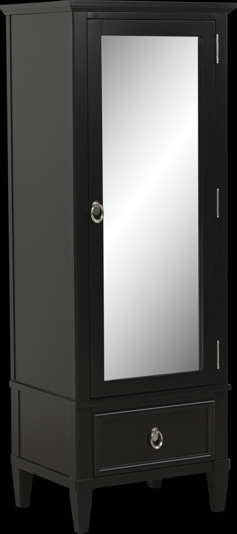 Kids Jaclyn Place Black Mirrored Door Chest - Thumbnail - Image 1