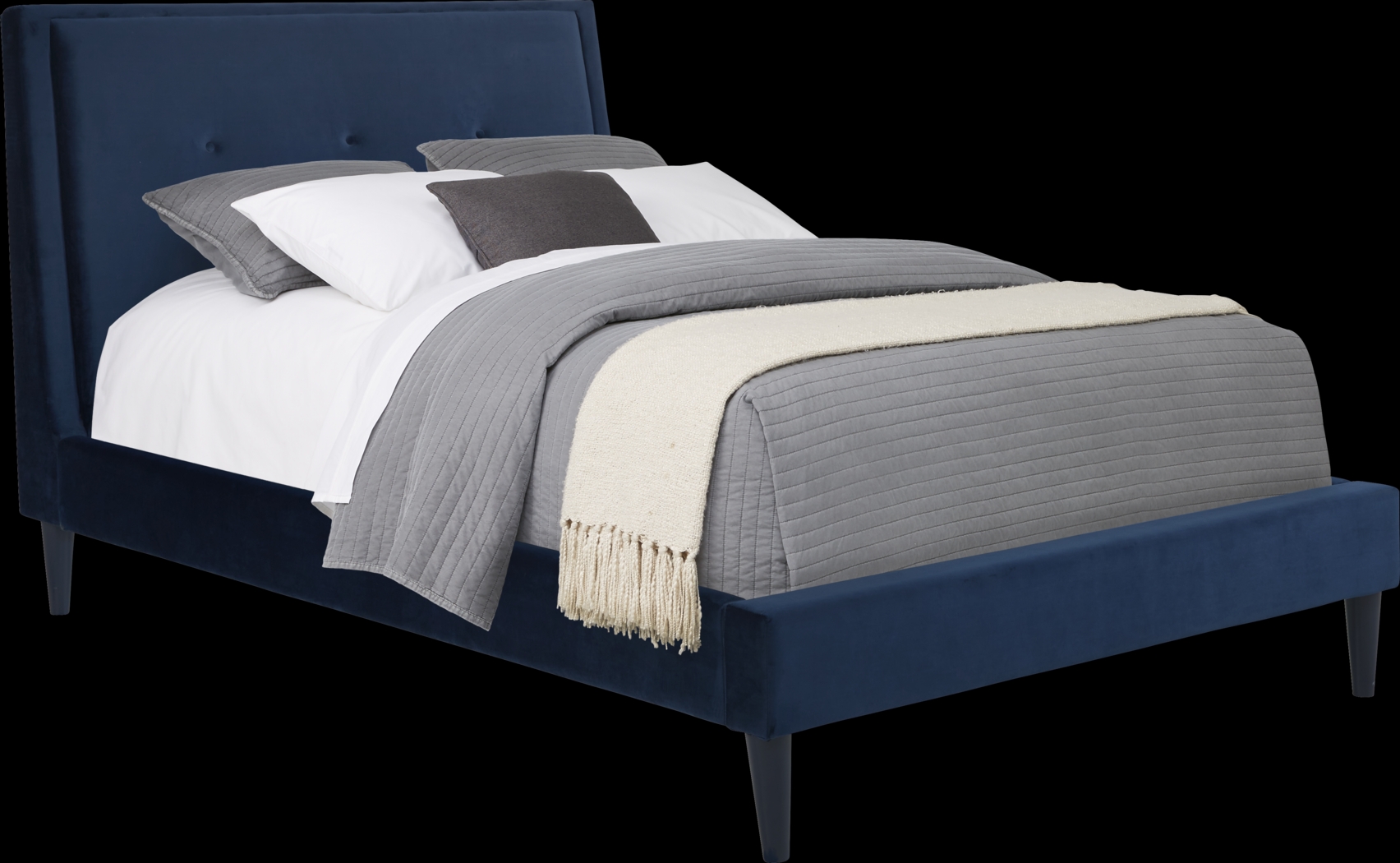 Kids Jaidyn Blue 3 Pc Full Upholstered Bed - Thumbnail - Image 1