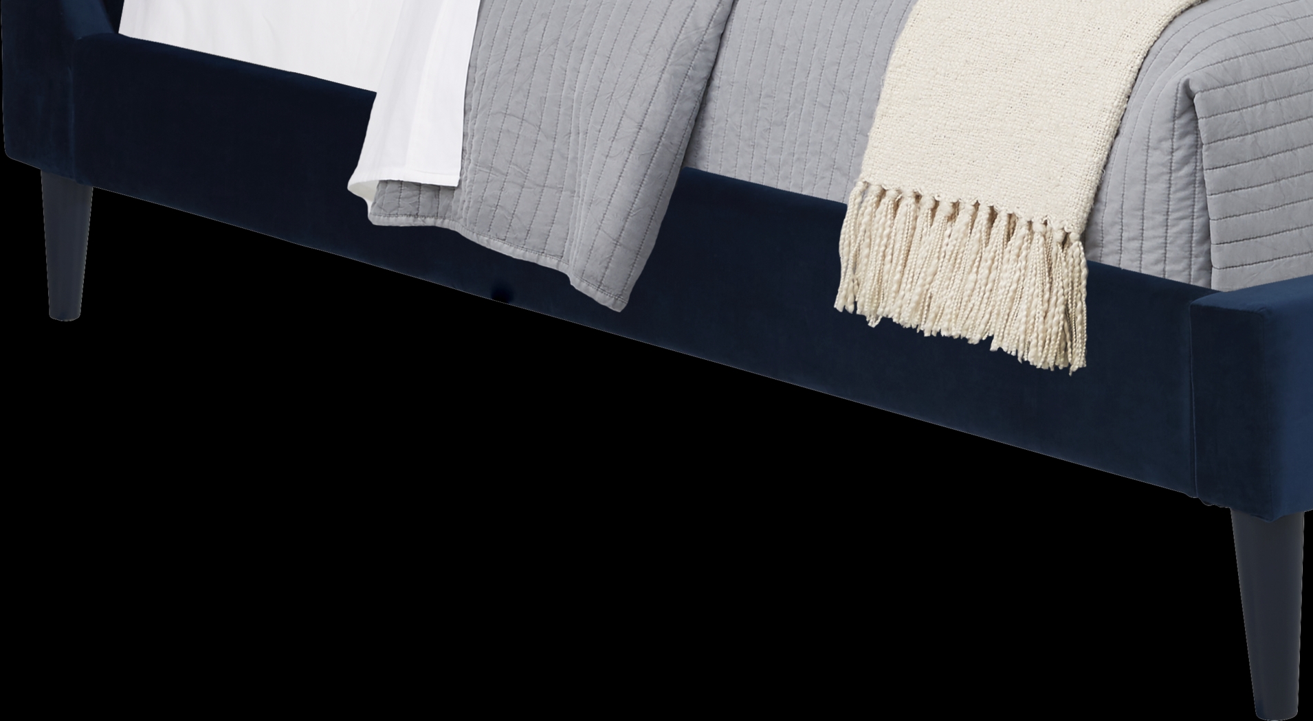 Kids Ivy League 2.0 Walnut Bedroom with Jaidyn Blue Twin Upholstered Bed - Thumbnail - Image 4