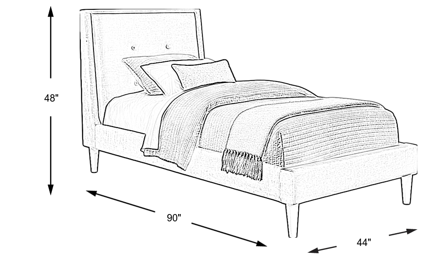 Dimension Image. Please refer to the Dimension Tab on this page for dimension details.