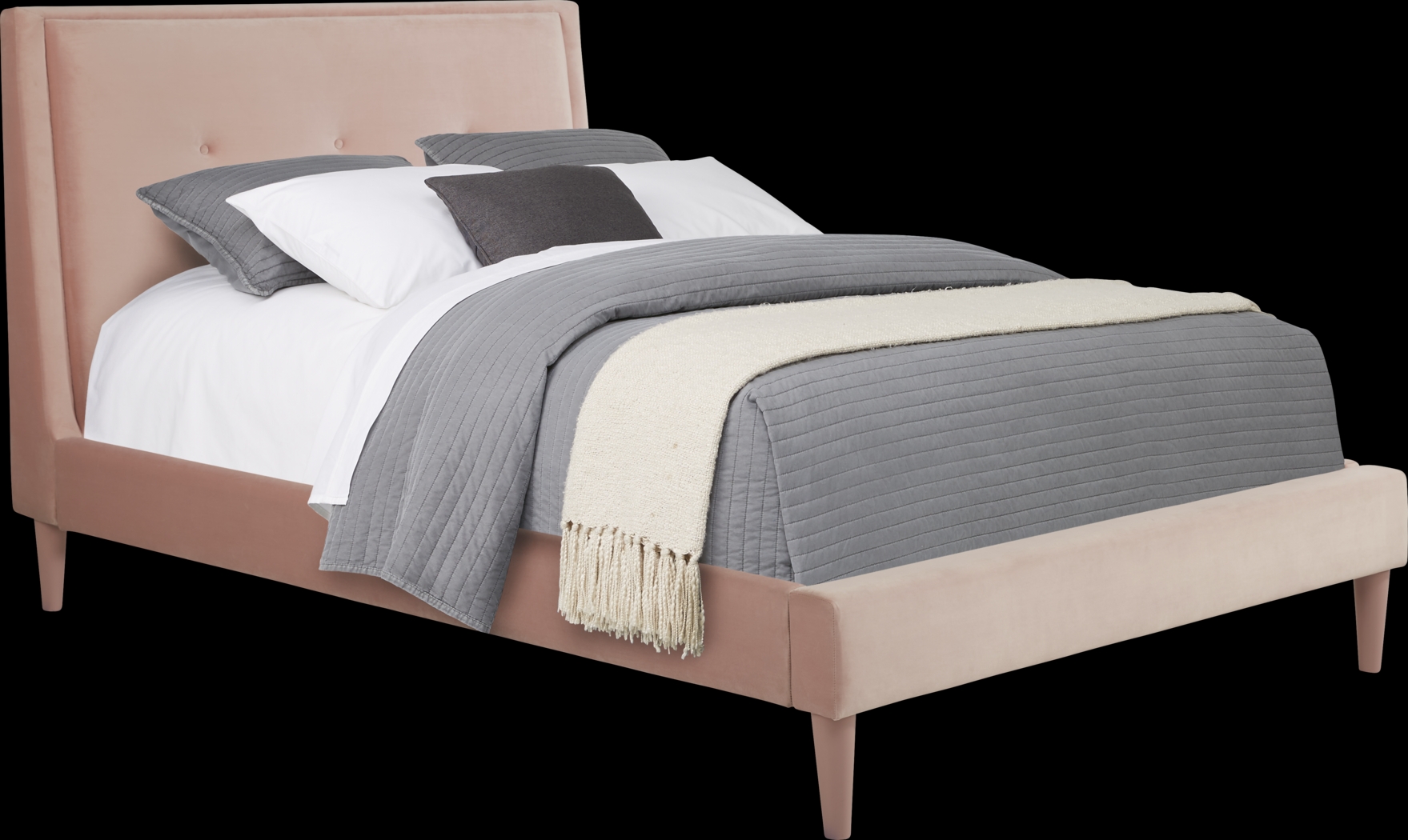 Kids Ivy League 2.0 White 5 Pc Bedroom with Jaidyn Pink Full Upholstered Bed - Thumbnail - Image 2