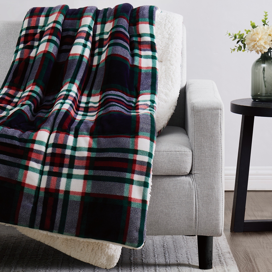 Kids Jakov Blue Faux Fur Throw - Thumbnail - Image 4