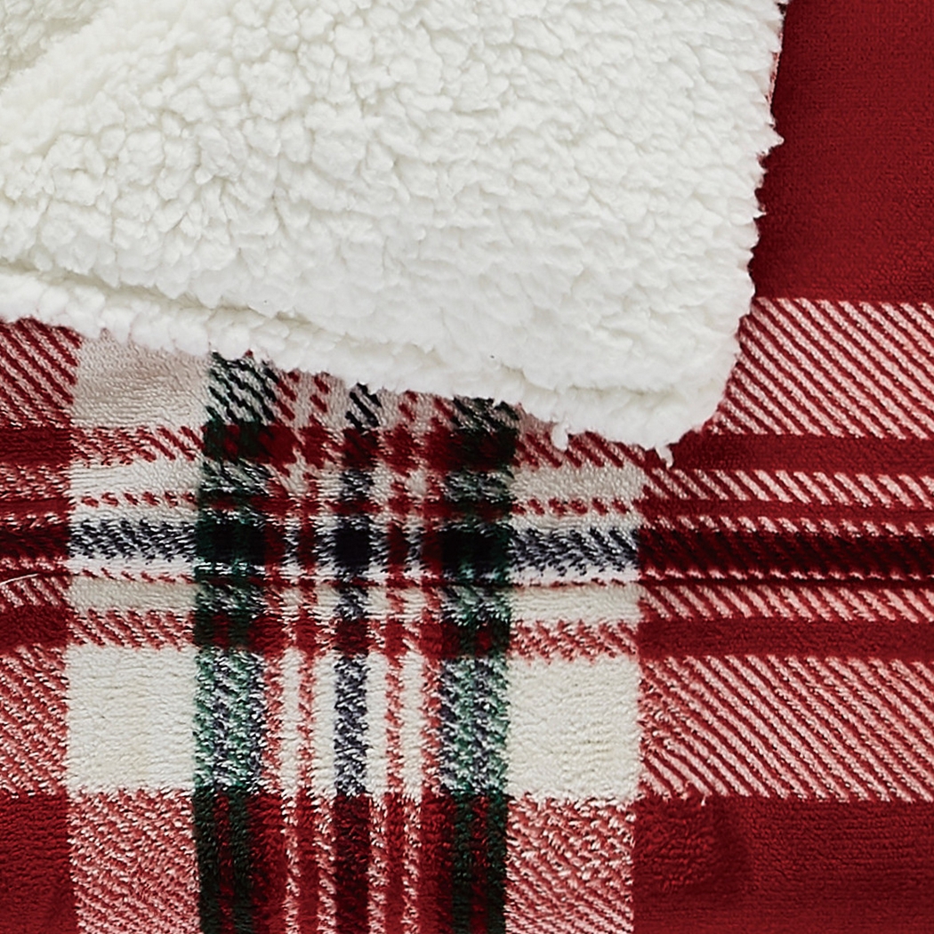 Kids Jakov Red Faux Fur Throw - Thumbnail - Image 6