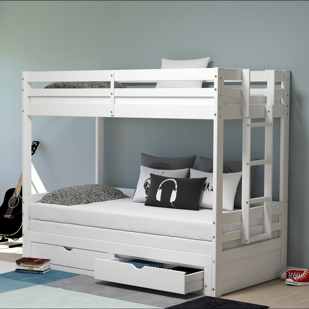 Kids Jariden White Twin/Twin Extending Bunk Bed - Thumbnail - Image 4