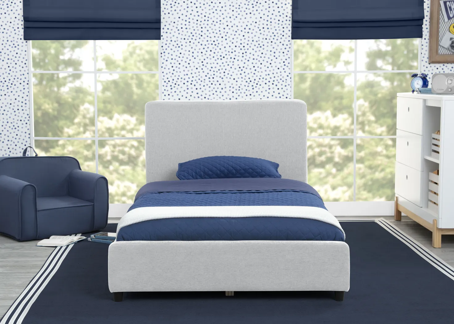 Kids Javoa I Gray Twin Bed - Thumbnail - Image 2