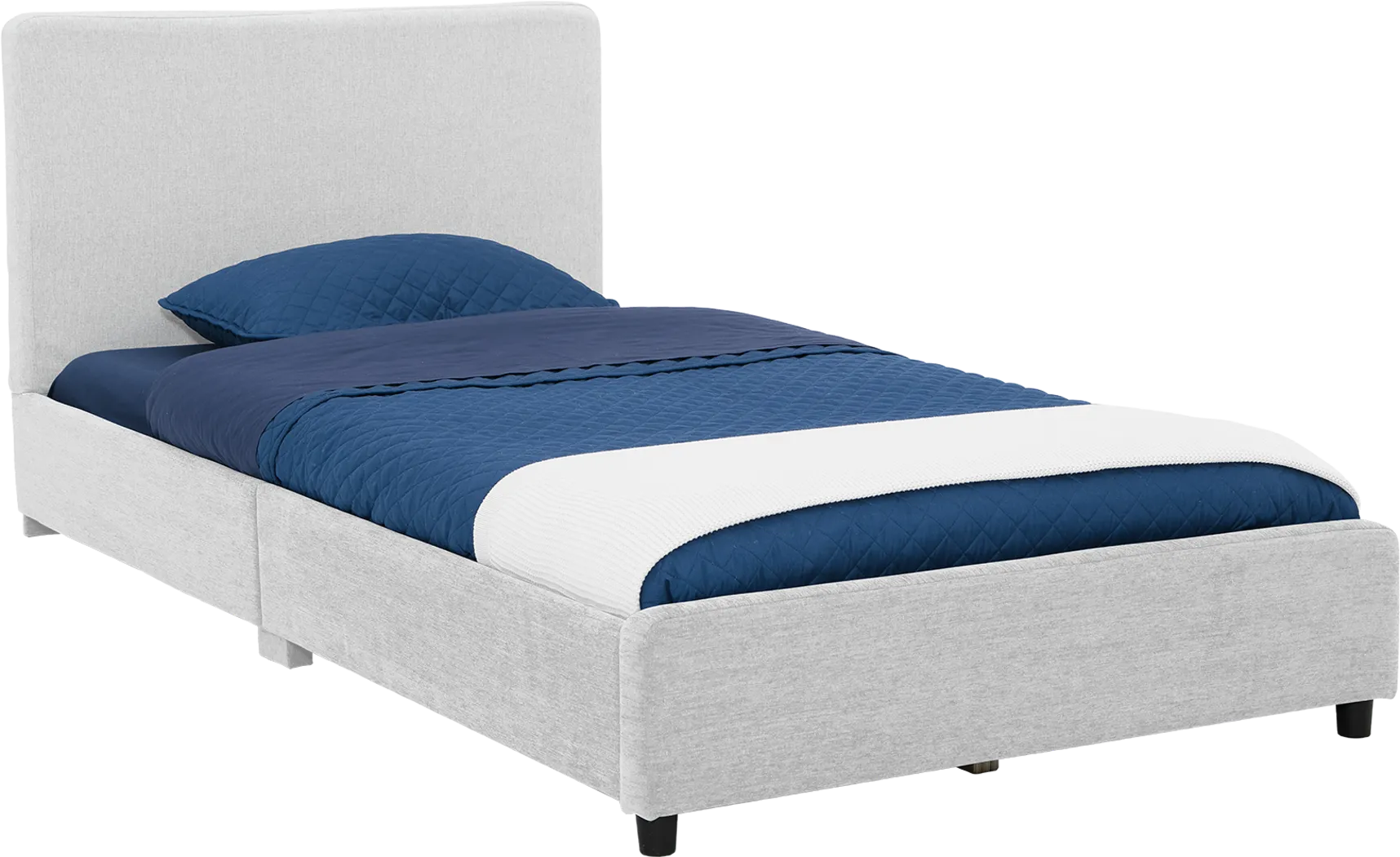 Kids Javoa I Gray Twin Bed - Thumbnail - Image 1