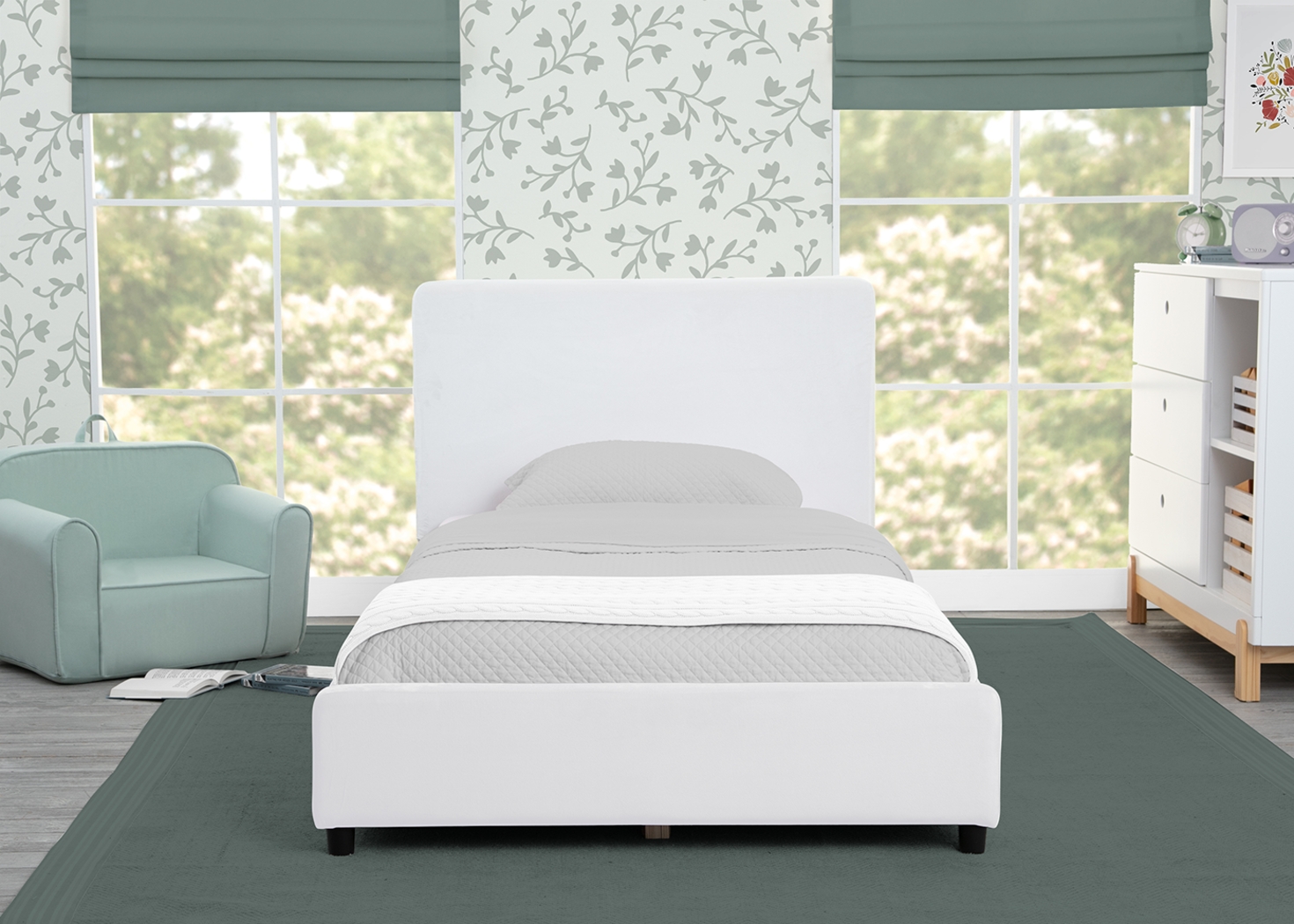 Kids Javoa I White Twin Bed - Thumbnail - Image 2