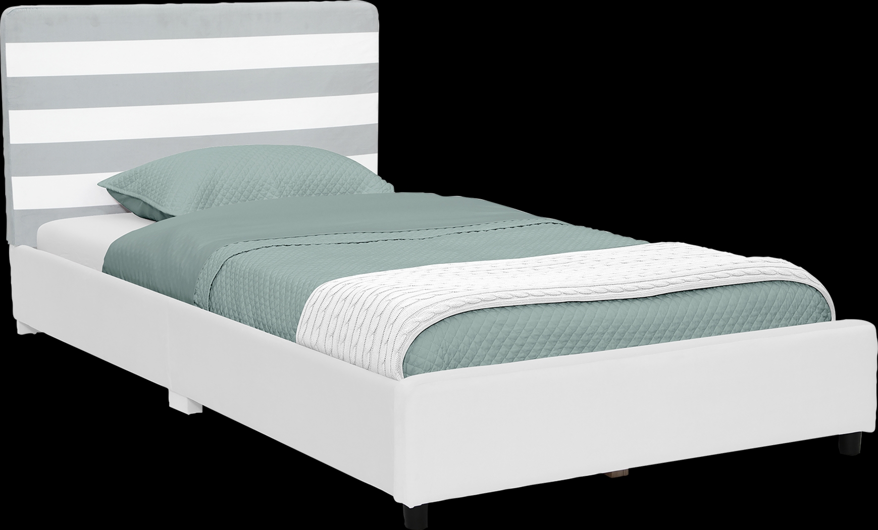 Kids Javoa II Gray Twin Bed - Thumbnail - Image 5