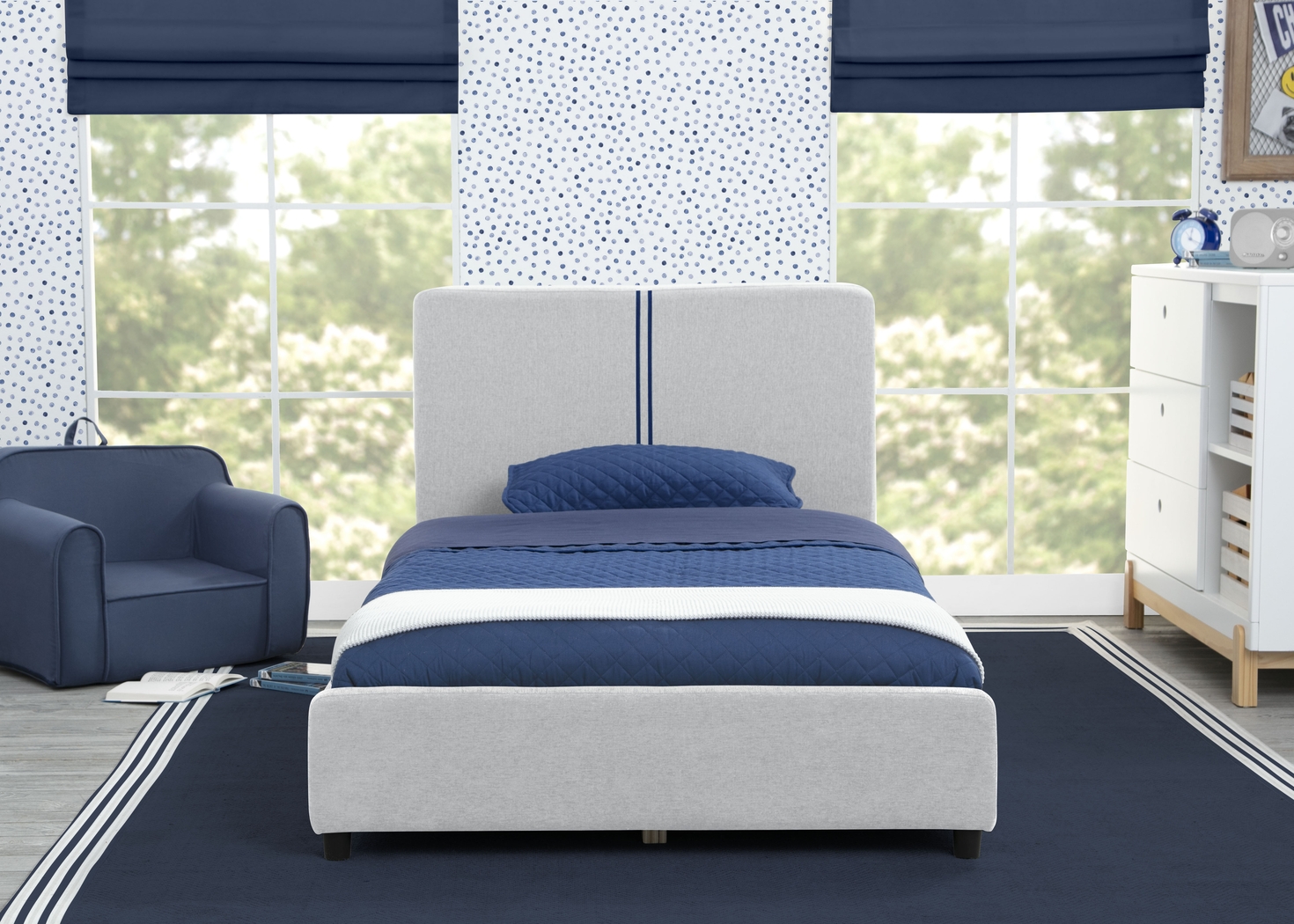 Kids Javoa III Gray Twin Bed - Thumbnail - Image 2