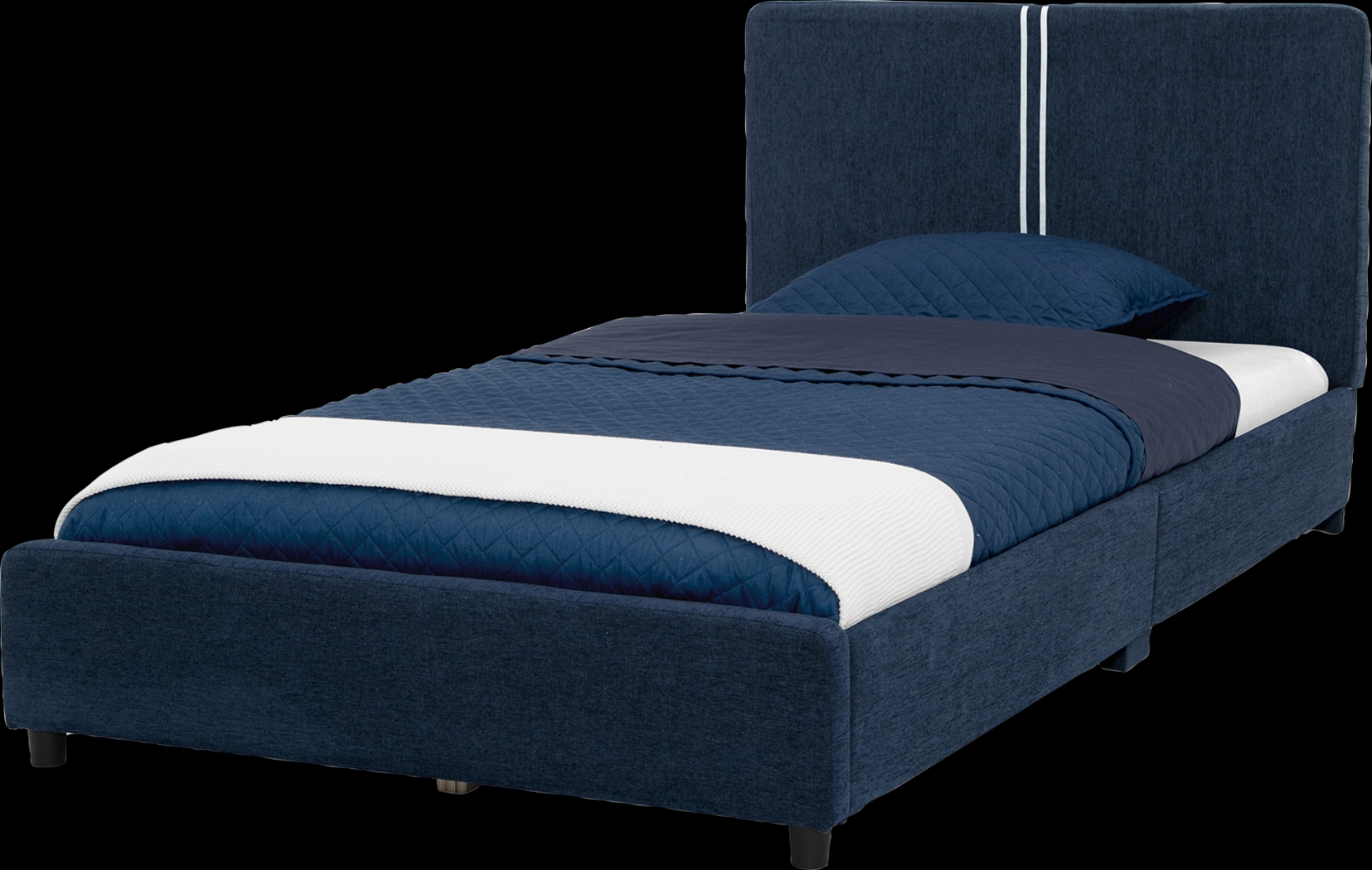 Kids Javoa III Navy Twin Bed - Thumbnail - Image 1