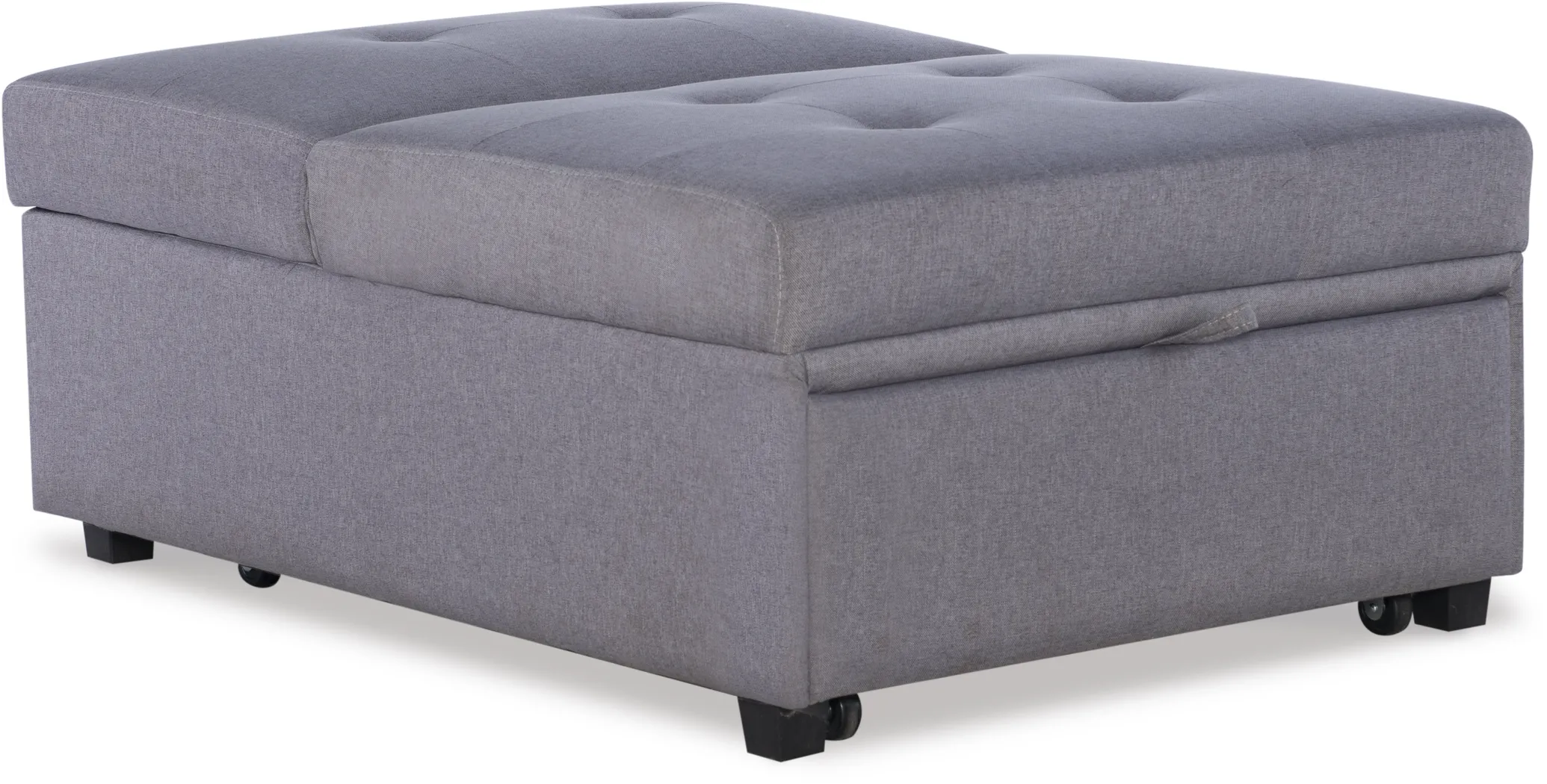 Kids Jaxton Gray Convertible Chair - Thumbnail - Image 5