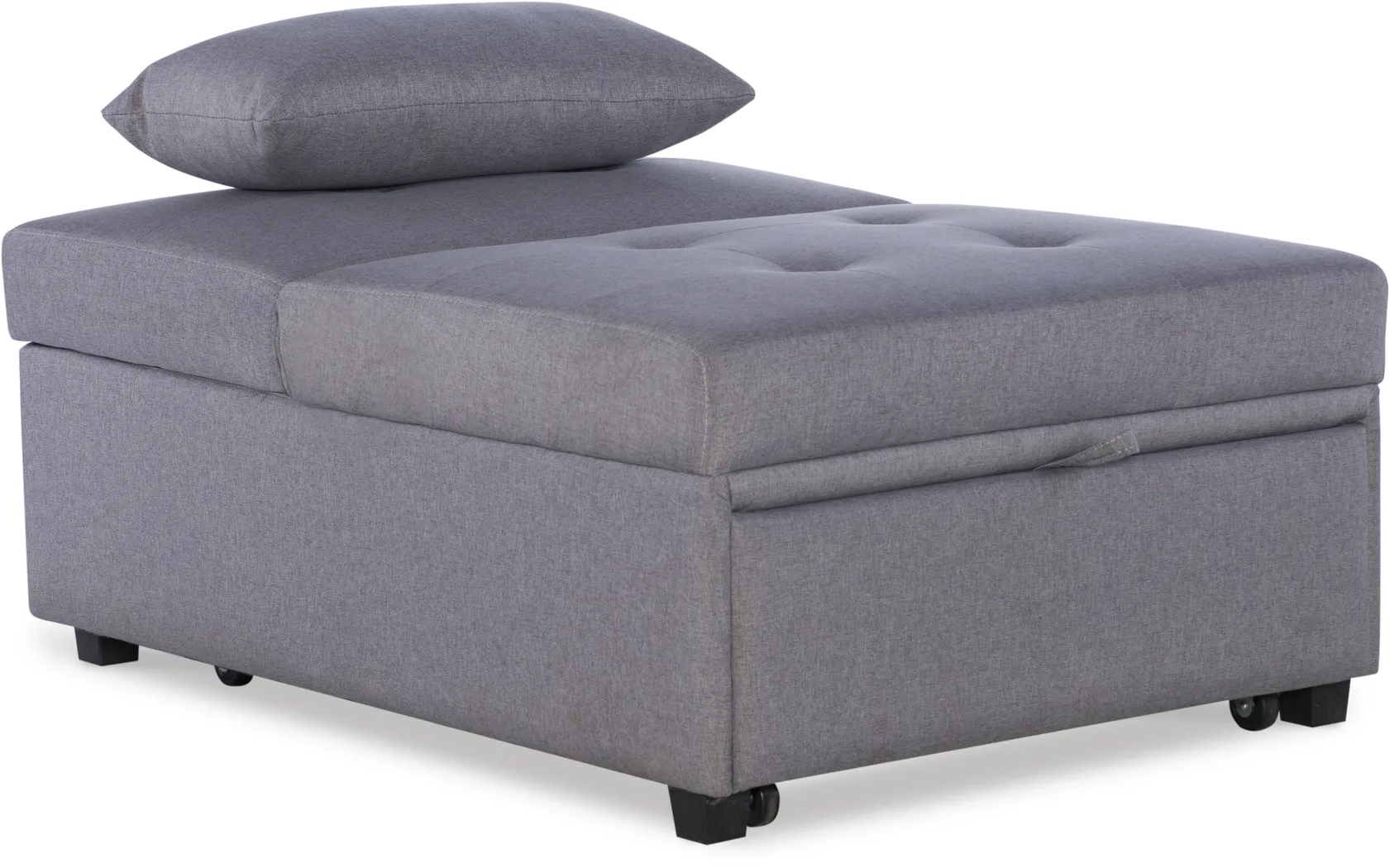 Kids Jaxton Gray Convertible Chair - Thumbnail - Image 6