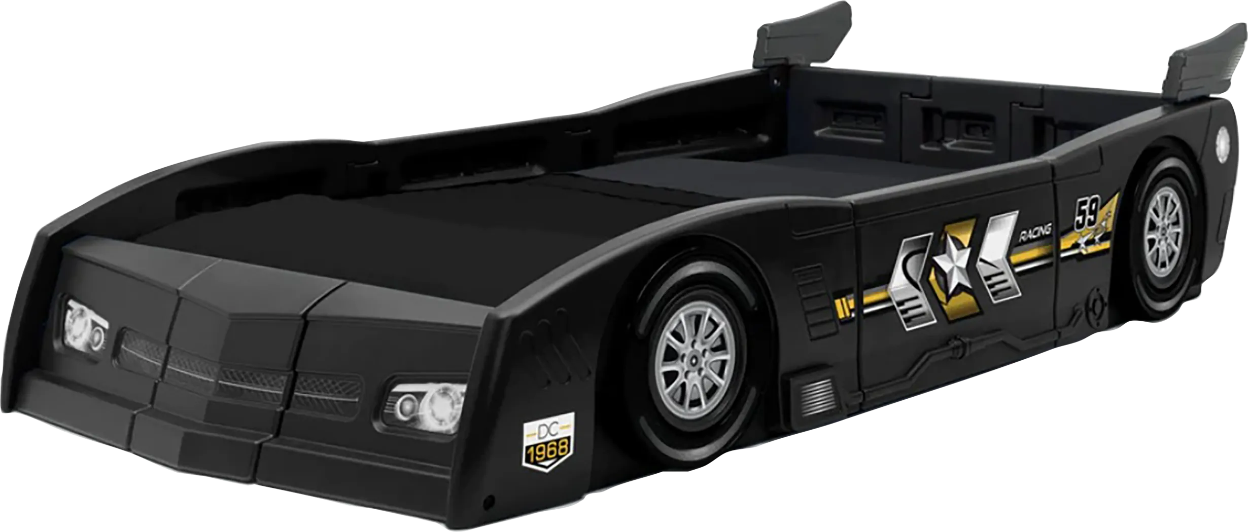 Kids Jeadi Black Twin Car Bed - Thumbnail - Image 1