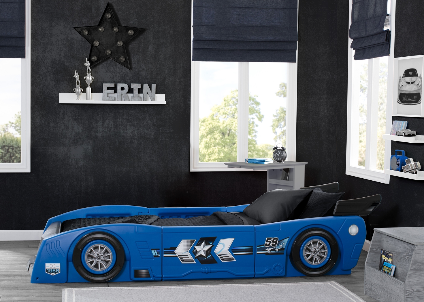 Kids Jeadi Blue Twin Car Bed - Thumbnail - Image 5