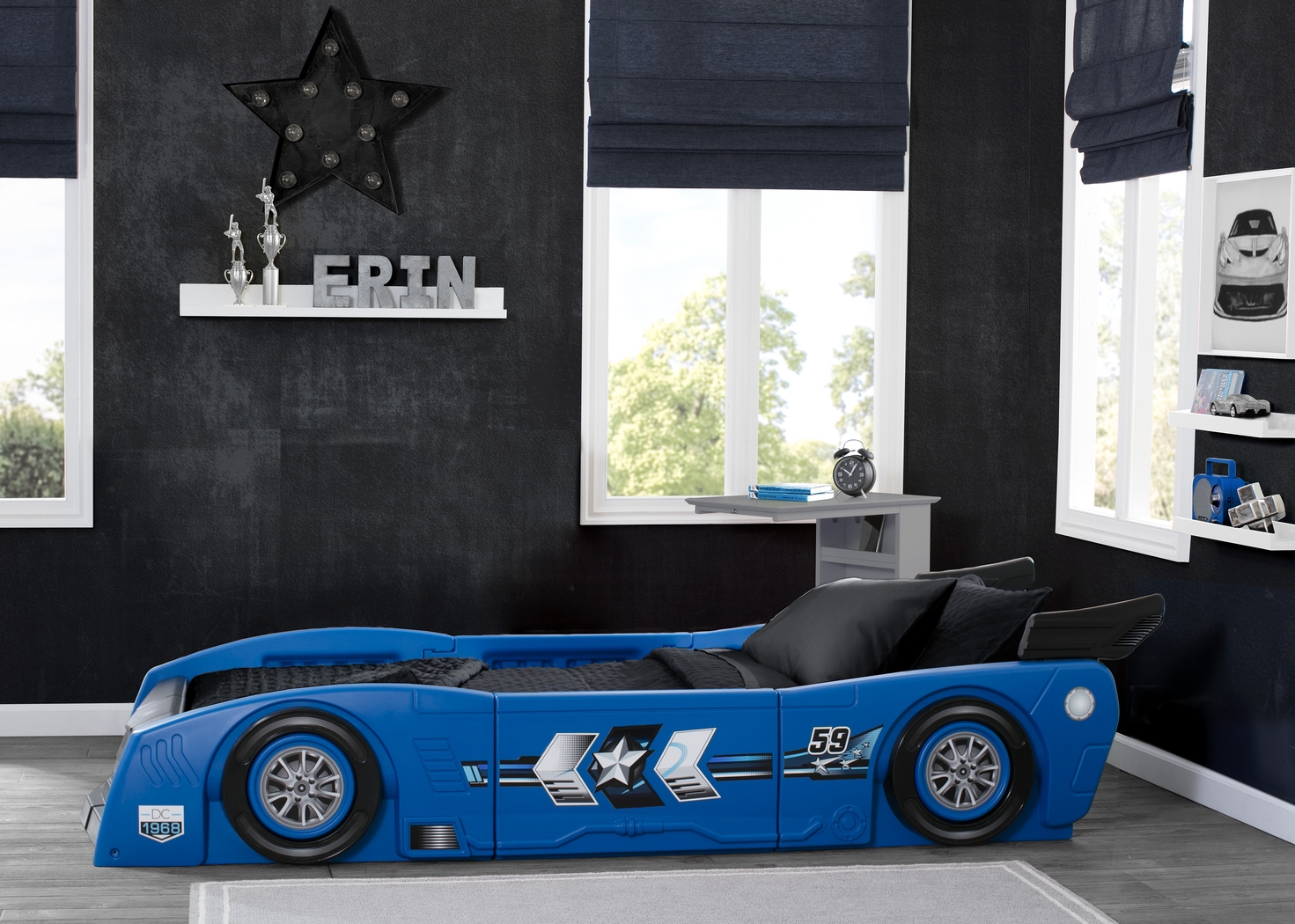 Kids Jeadi Blue Twin Car Bed - Thumbnail - Image 6