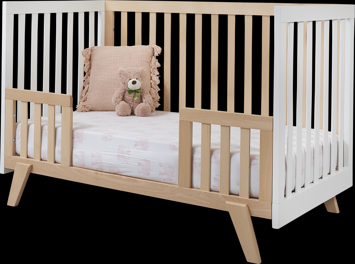 Kids Jemuz Natural/White Convertible Crib - Thumbnail - Image 3