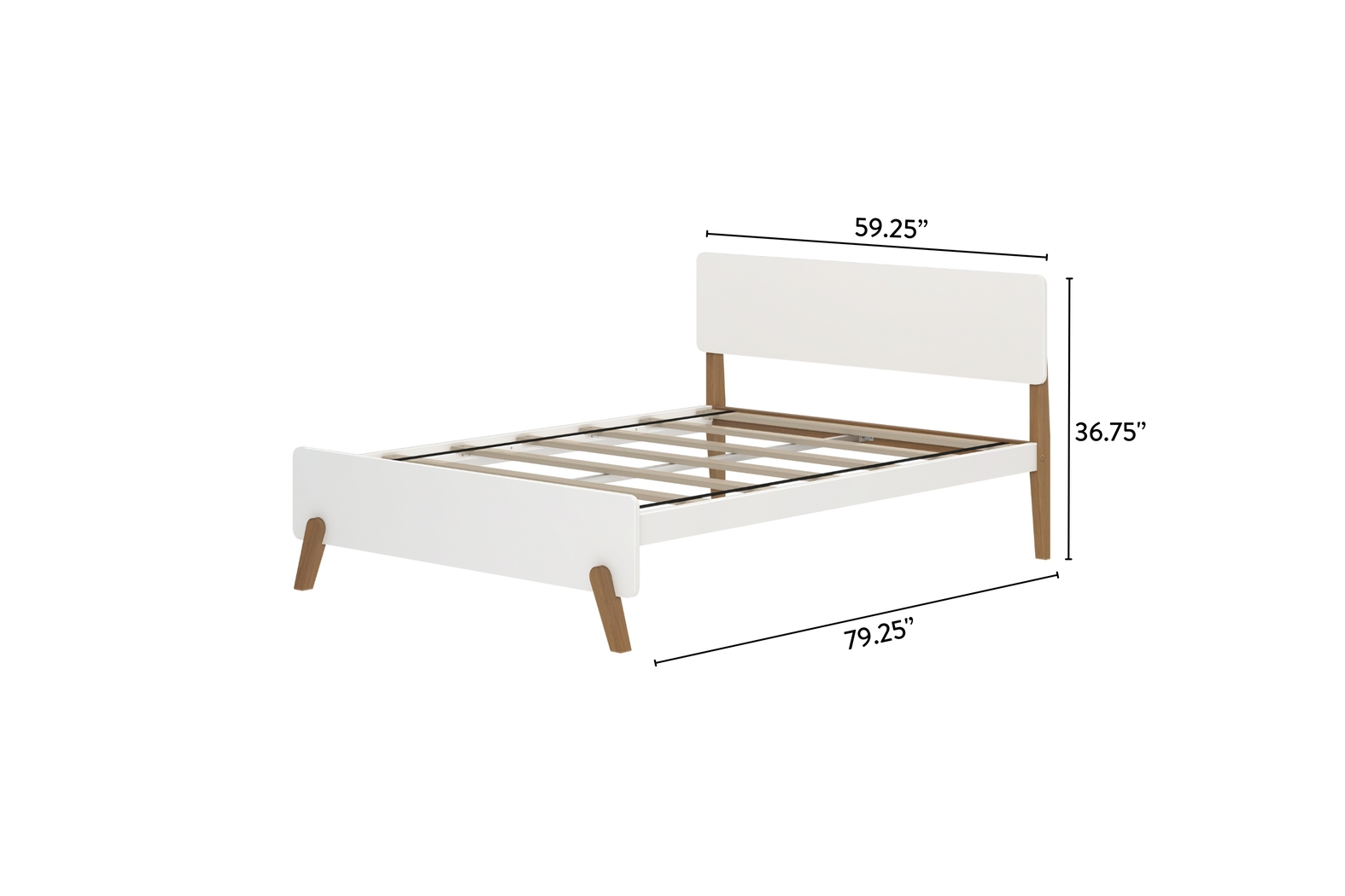 Kids Jirina White Pecan Full Bed - Thumbnail - Image 7