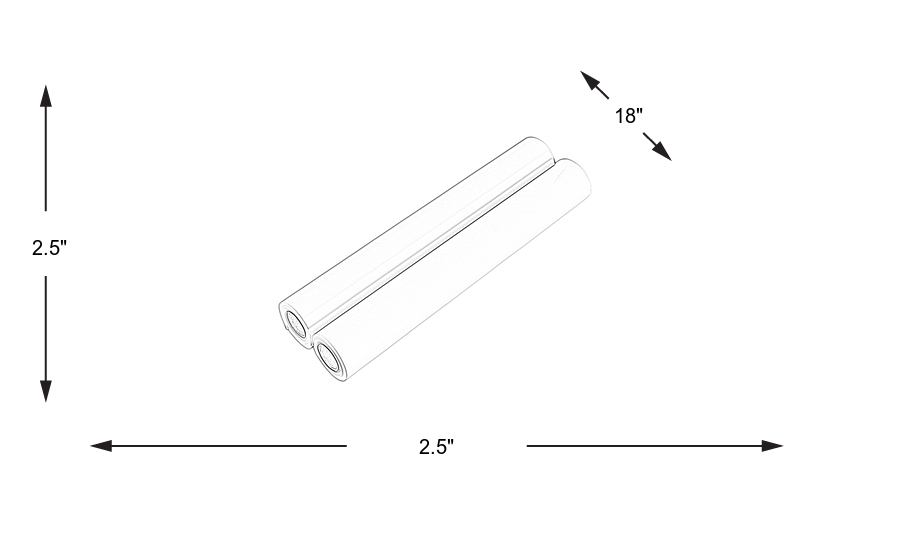 Dimension Image. Please refer to the Dimension Tab on this page for dimension details.