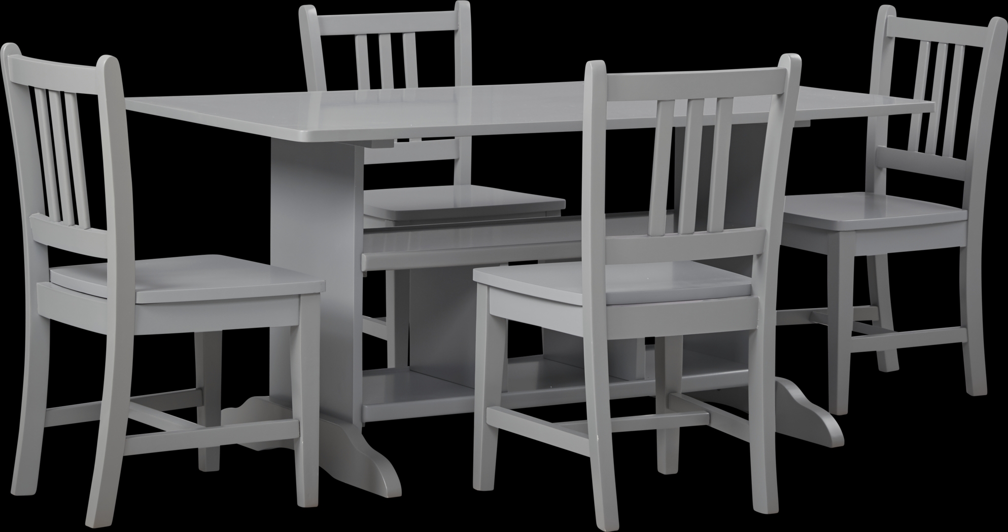 Kids Jo Jo Gray 5 Pc Storage Table Set - Thumbnail - Image 1