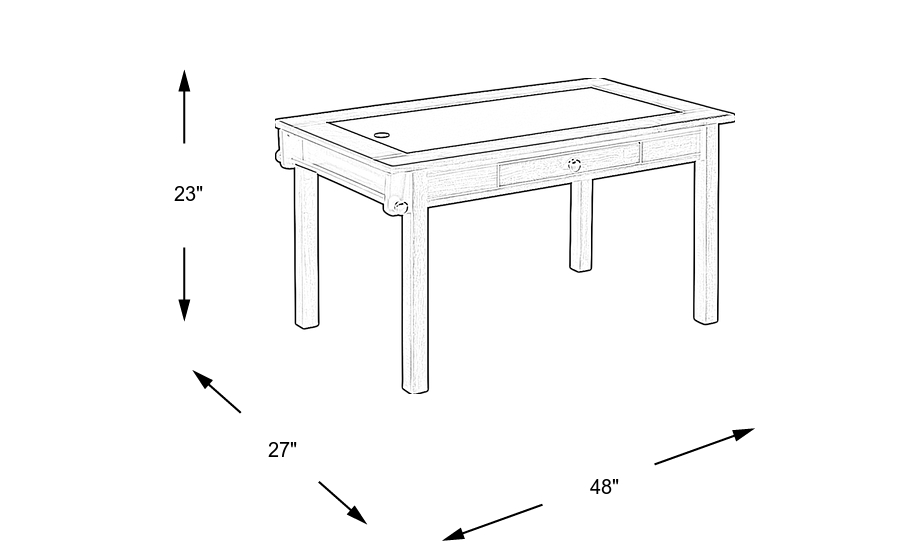 Dimension Image. Please refer to the Dimension Tab on this page for dimension details.