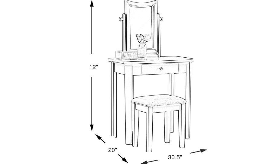 Dimension Image. Please refer to the Dimension Tab on this page for dimension details.